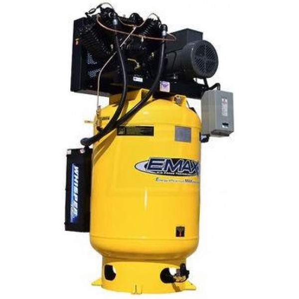 EMAX 120 Gallon 175 Psi 230V 1-Phase 10HP V4 Vertical Air Compressor