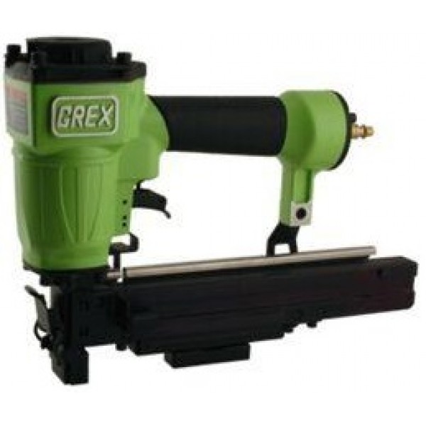 Grex Power Tools Stapler 16 Gauge 1in Crown for Long Staples