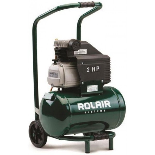 Rolair 2 HP (115V) 4.1 CFM@90PSI 5.3 Gall Cart Compressor